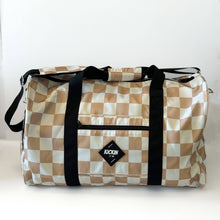 Load image into Gallery viewer, Tan Check Weekender Duffle
