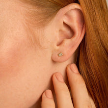 Load image into Gallery viewer, Beautifully Broken Baguette Stud Earrings
