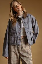 Load image into Gallery viewer, Utility Jacket with Contrast Collar
