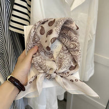 Load image into Gallery viewer, Retro Cashew Print Lightweight Silk Scarf
