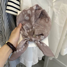 Load image into Gallery viewer, Retro Cashew Print Lightweight Silk Scarf

