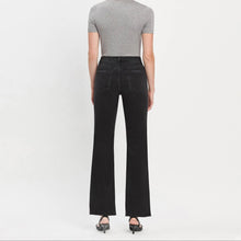 Load image into Gallery viewer, High Rise Slim Wide Leg Jeans ~ Black
