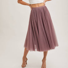 Load image into Gallery viewer, Tulle Midi Skirt
