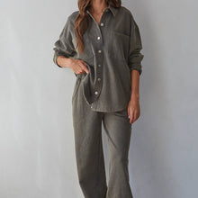Load image into Gallery viewer, Knit Cotton Button Down Jacket
