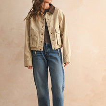 Load image into Gallery viewer, Utility Jacket with Contrast Collar
