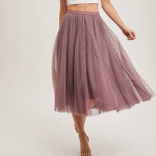 Load image into Gallery viewer, Tulle Midi Skirt
