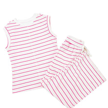 Load image into Gallery viewer, Striped Short Sleeve Two-Piece Set

