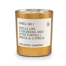 Load image into Gallery viewer, Apres Ski (Spruce &amp; Cypress) Gold Tumbler Candle
