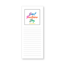 Load image into Gallery viewer, List Pad ~ Don't Postpone Joy (Orison Swett Marden)
