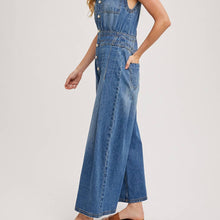 Load image into Gallery viewer, Sleeveless Denim Jumpsuit
