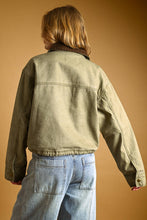 Load image into Gallery viewer, Utility Jacket with Contrast Collar
