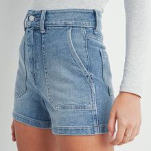 Load image into Gallery viewer, High Rise Utility Cargo Shorts by Just Black Denim
