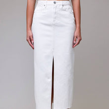 Load image into Gallery viewer, Sea Salt Front Slit Midi Skirt

