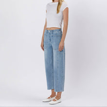 Load image into Gallery viewer, High Rise Barrel Jeans w/Elastic Waist ~ Flying Monkey
