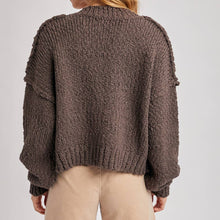 Load image into Gallery viewer, Cropped Popcorn Knit Cardigan
