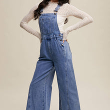 Load image into Gallery viewer, Wide-Leg Denim Overalls
