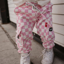 Load image into Gallery viewer, Pink Checker Cargos
