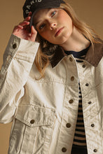 Load image into Gallery viewer, Utility Jacket with Contrast Collar
