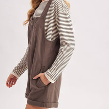 Load image into Gallery viewer, Zipper Front Shortalls

