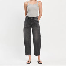 Load image into Gallery viewer, Super High Rise Panel Barrel Jeans ~ Flying Monkey
