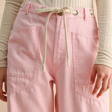 Load image into Gallery viewer, Striped Barrel Pants ~ Pink

