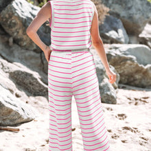 Load image into Gallery viewer, Striped Short Sleeve Two-Piece Set
