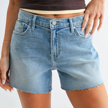 Load image into Gallery viewer, Mid Rise Stretch Shorts by Just Black Denim
