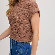 Load image into Gallery viewer, Knit Short Sleeved Sweater
