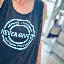 Load image into Gallery viewer, Advocate. Resilience. Never Give Up. Tanks (youth + adult)
