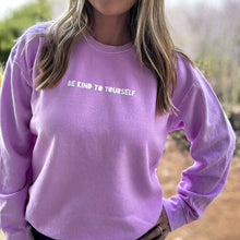 Load image into Gallery viewer, Be Kind to Yourself. Garment-Dyed Sweatshirts

