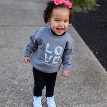 Load image into Gallery viewer, LOVE Toddler Crewneck Sweatshirts
