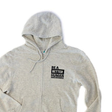 Load image into Gallery viewer, Be a Better Human. Zip Hoodie
