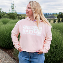 Load image into Gallery viewer, Inclusion Matters. Women's Boxy Hoodie ~ SALE

