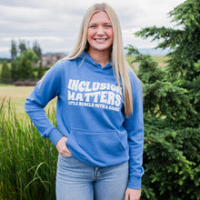 Load image into Gallery viewer, Inclusion Matters Hoodie - Heather Royal ~ SALE
