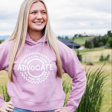 Load image into Gallery viewer, Advocate. Stand Up &amp; Stand Together. Women's Boxy Hoodie ~ SALE
