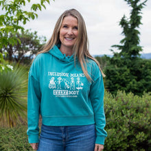 Load image into Gallery viewer, Inclusion Means EVERYbody Women's Boxy Hoodie
