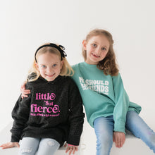 Load image into Gallery viewer, Little but Fierce. Toddler Hoodie

