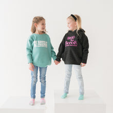 Load image into Gallery viewer, Little but Fierce. Toddler Hoodie
