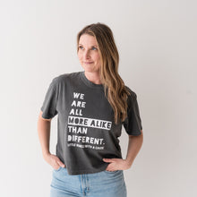 Load image into Gallery viewer, We Are All More Alike than Different Women's Boxy Crew
