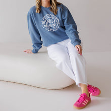 Load image into Gallery viewer, Support the Disability Community. Garment-dyed Sweatshirt
