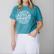 Load image into Gallery viewer, Support the Autism Community. Garment-dyed Tee (youth + adult)
