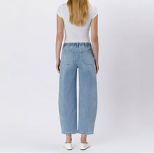 Load image into Gallery viewer, High Rise Barrel Jeans w/Elastic Waist ~ Flying Monkey
