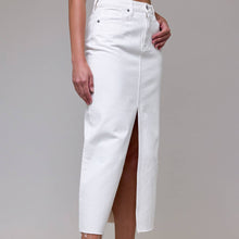 Load image into Gallery viewer, Sea Salt Front Slit Midi Skirt
