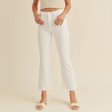 Load image into Gallery viewer, High Rise Crop Flare ~ Just Black Denim

