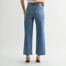 Load image into Gallery viewer, Utility Wide Leg Jeans ~ Just Black Denim
