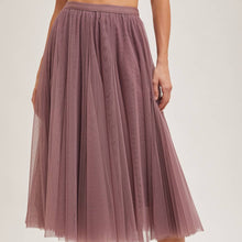 Load image into Gallery viewer, Tulle Midi Skirt
