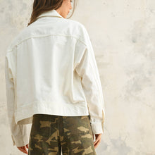 Load image into Gallery viewer, Washed Cotton Jacket with Cargo Pockets
