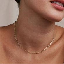 Load image into Gallery viewer, Connected Delicate Paperclip Chain Necklace
