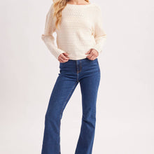 Load image into Gallery viewer, Chevron Pointelle Knit Sweater
