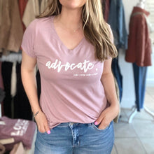 Load image into Gallery viewer, Advocate. Women's Triblend V-neck
